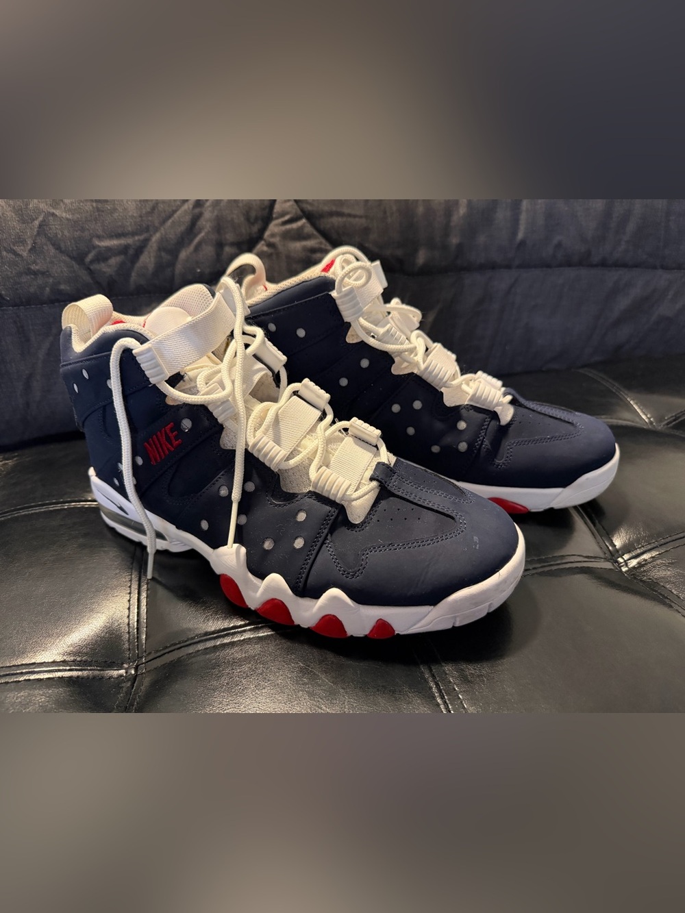 Nike Men’s Air Max 2 CB ‘94 Navy, White & Red Sneakers